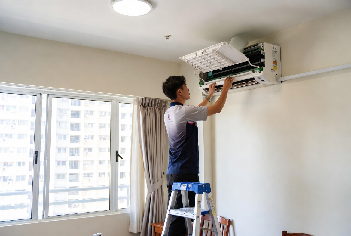 Aircon repair on-site